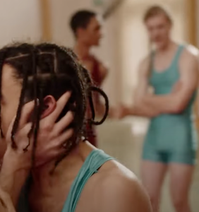 WATCH: A wrestling match gets intimate in this first-look clip from a homoerotic Swedish import