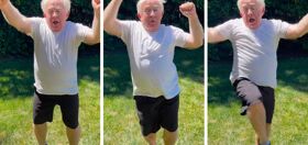Leslie Jordan enjoys a one-on-one session with cute personal trainer