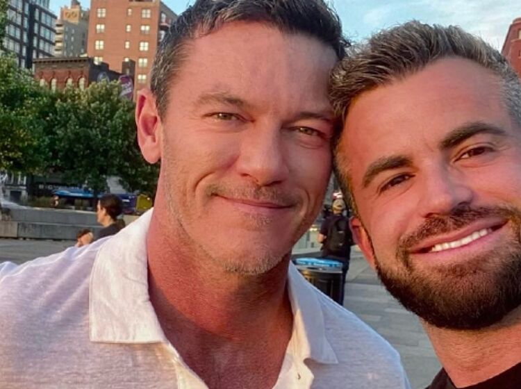 Luke Evans enjoys Ibiza vacation with hunky new beau