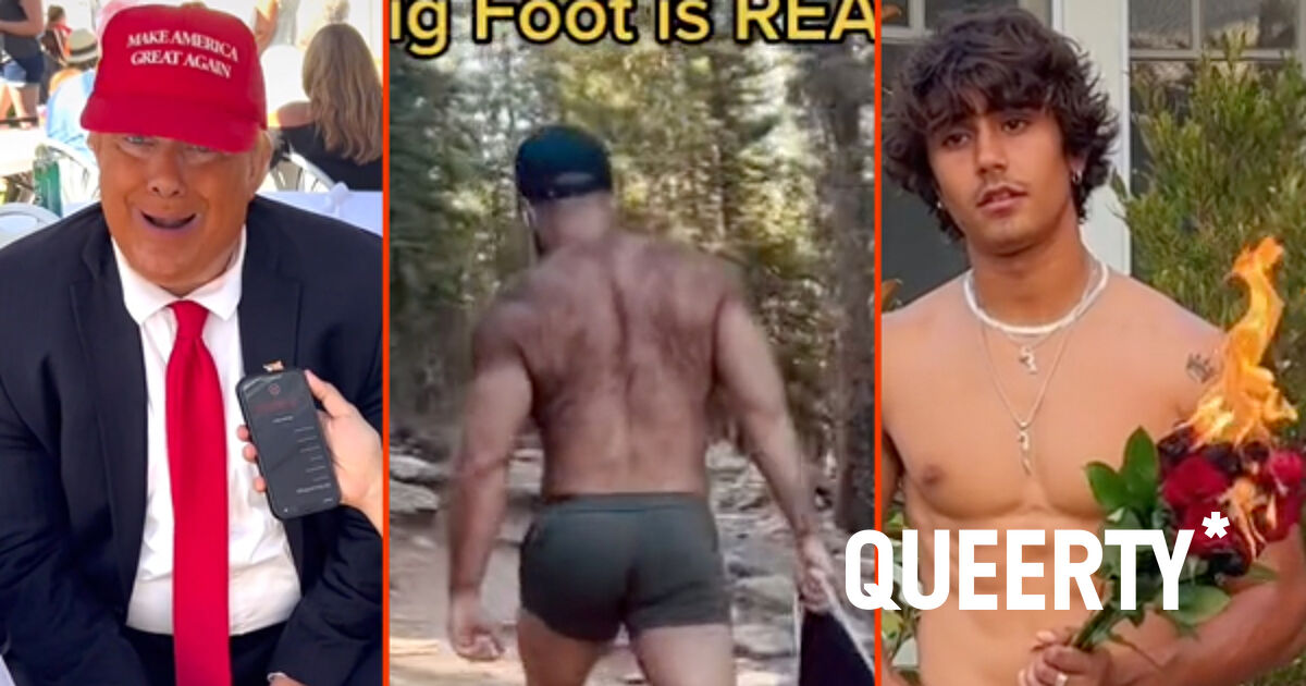 Trump’s thoughts on gay men, a real-life Big Foot, & roses on fire