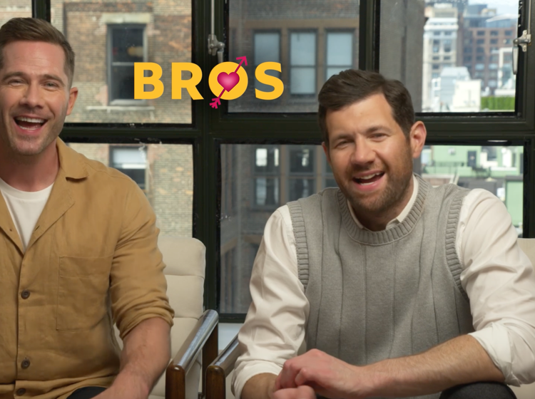 Billy Eichner and Luke Macfarlane on Hallmark movies and the ‘Bros’ scenes they were nervous about