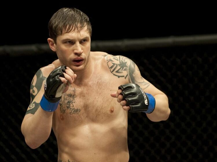 Tom Hardy still finds time to grapple with other sweaty men