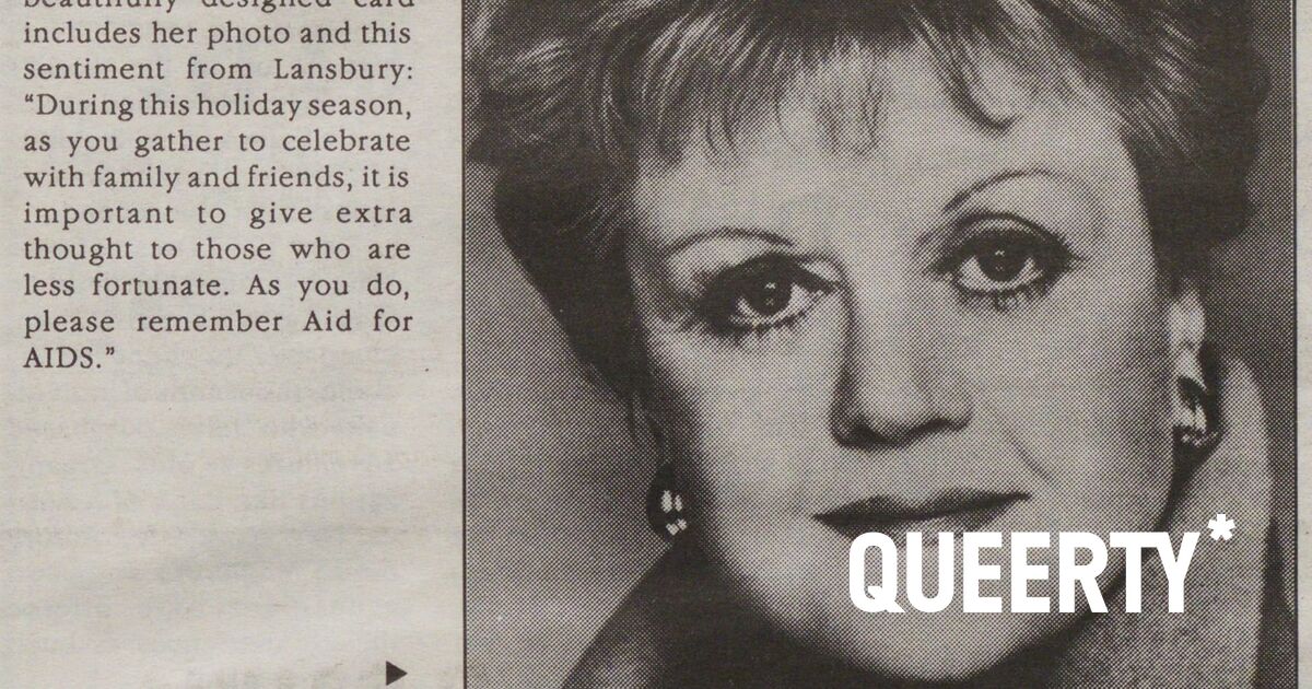 Lets not forget what Angela Lansbury did during the worst years of the AIDS epidemic