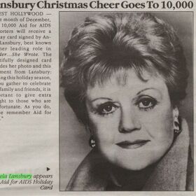 Let’s not forget what Angela Lansbury did during the worst years of the AIDS epidemic
