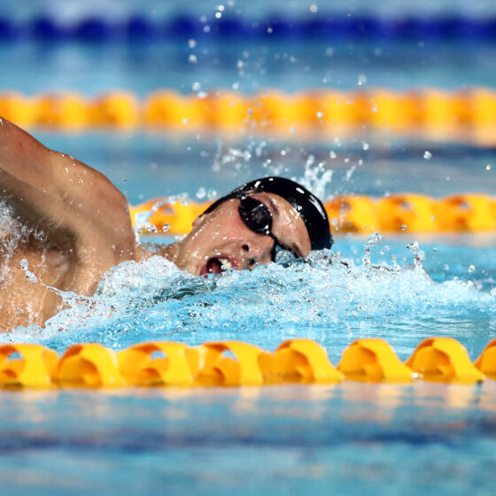 Out Olympic swimmer Danny Jervis is making a splash in and out of the pool