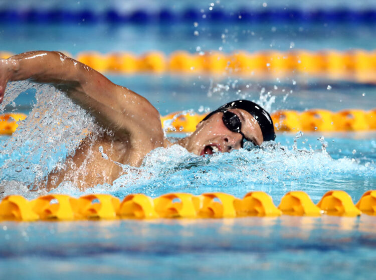 Out Olympic swimmer Danny Jervis is making a splash in and out of the pool
