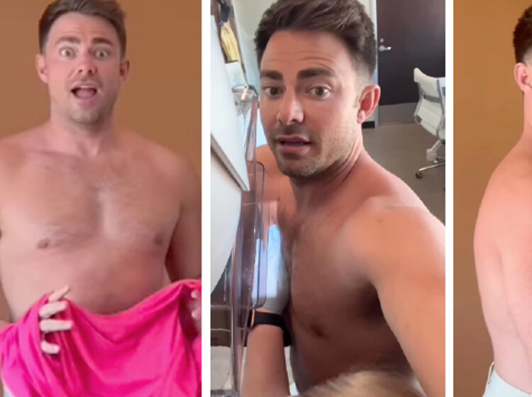 WATCH: Jonathan Bennett gets screened for breast cancer
