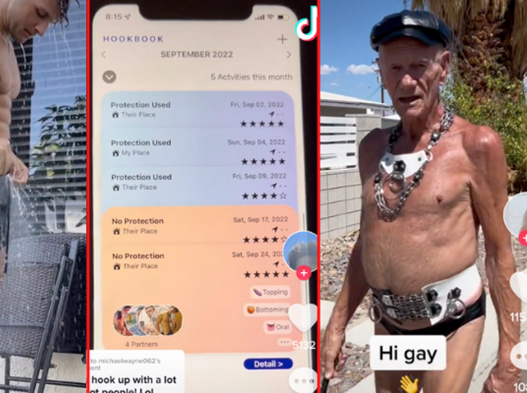 The Old Gays sporting leather, a frat boy car wash, & an app to track hookups