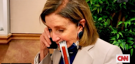 People can’t get enough of Nancy Pelosi biting into a meat stick and saying she wants to punch Trump out