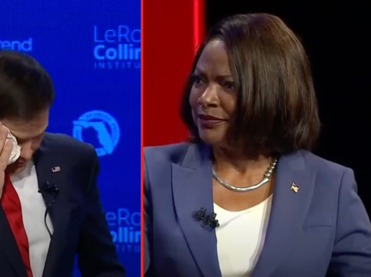 Marco Rubio was a puddle of sweat as Val Demings mopped the floor with him during last night’s debate