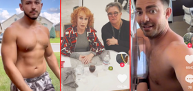 Jonathan Bennett’s mammogram, Kathy Griffin’s dinner party, & a muscle stud’s lawnmower