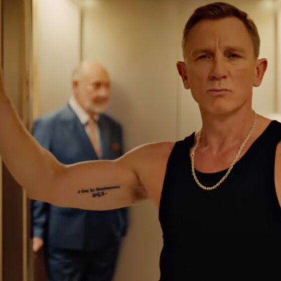 Daniel Craig ditches the tux and gives off tatted up leather daddy vibes -  Queerty