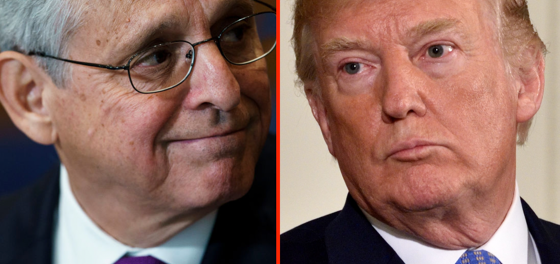 Looks like Trump’s “big announcement” next week is ruined and–oh crap!–now Merrick Garland’s back