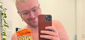 Sam Smith is all that and a bag of chips in mirror selfie showing off new tattoo