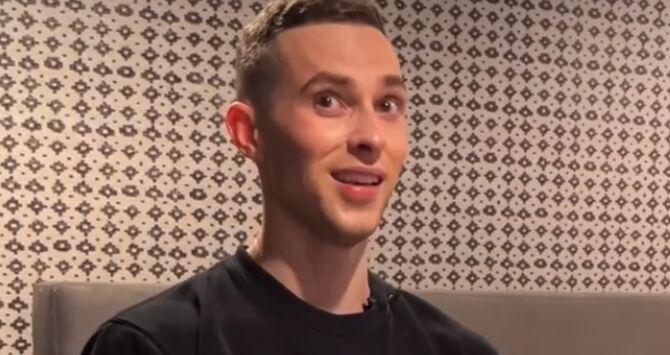 Adam Rippon shows off his bed-dressing skills