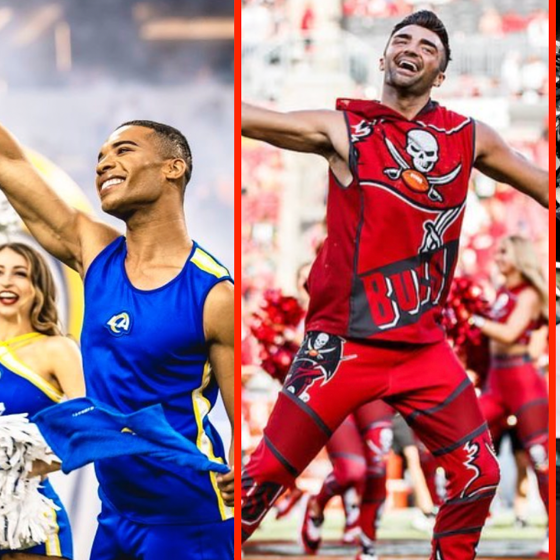These 10 male pro-sports cheerleaders have us shouting “Gooooo team!”