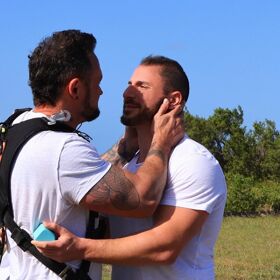 Man literally jumps from an airplane to be with his boyfriend in high-flying marriage proposal