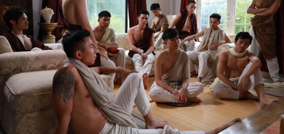 WATCH: 12 dudes take part in an experiment on sex, death, and bondage, in auteur director’s new film
