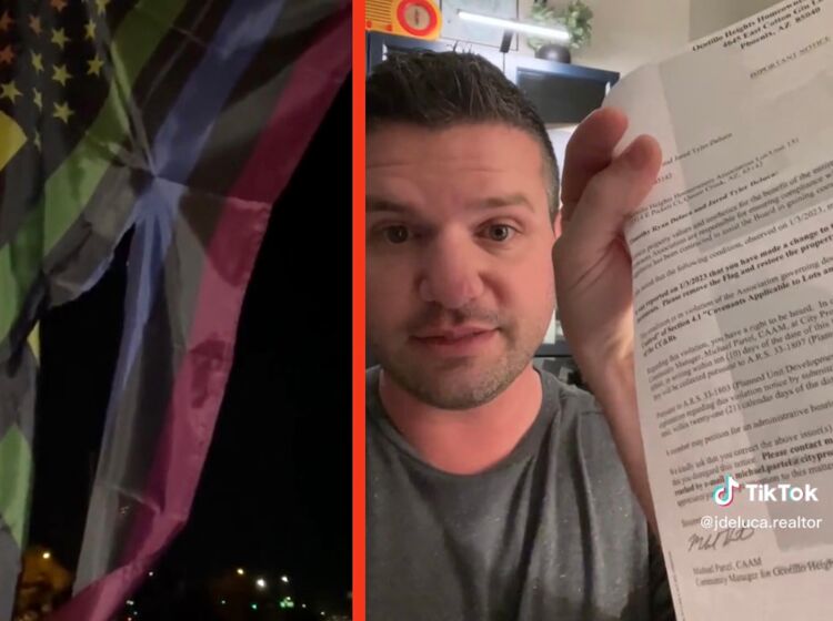 Couple stands their ground after Pride flag vandalized and their HOA demanded they take it down