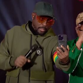 Homophobes lose it over the Black Eyed Peas wearing matching rainbow armbands on Polish TV