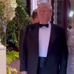 Melania can barely hide her disgust for her sweaty husband in viral hand-wiping video