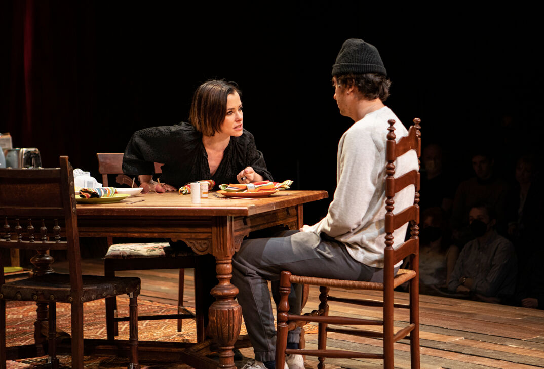 Parker Posey and Nat Wolff in The Seagull/Woodstock, NY