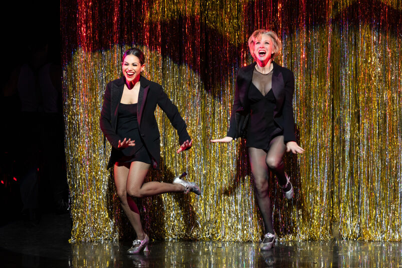 Bianca Marroquin and Charlotte d’Amboise in the Broadway production of Chicago