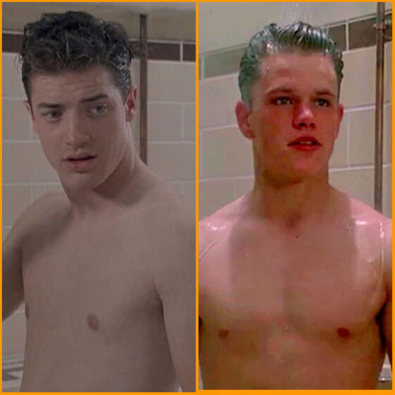 That time Brendan Fraser & Matt Damon wrestled naked in the shower as young jocks in ‘School Ties’