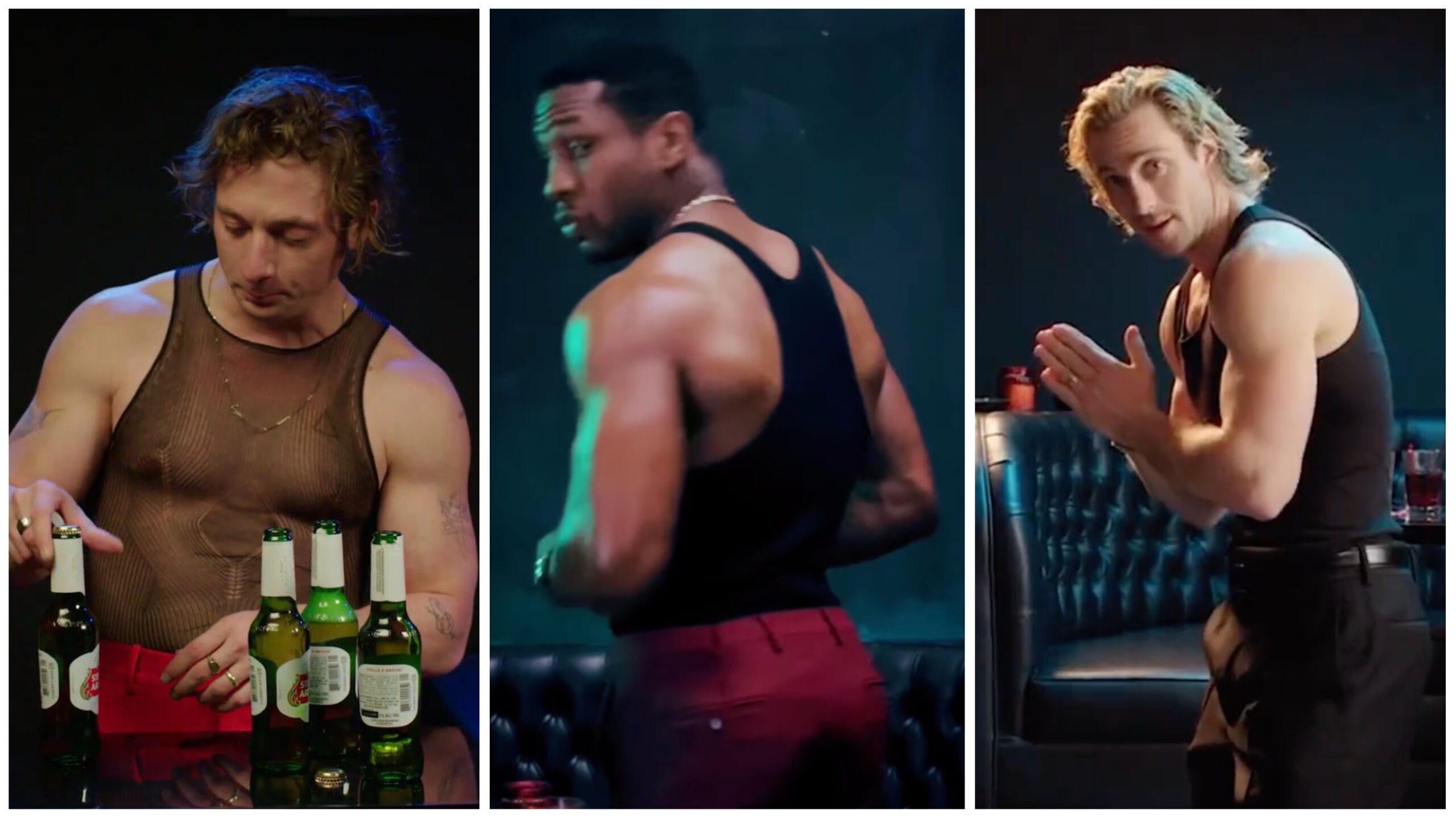 Aaron Taylor-Johnson, Jonathan Majors flex major muscle in sexy photoshoot & everyone is losing it
