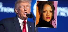 Donald Trump slams “no talent” Rihanna’s Super Bowl appearance