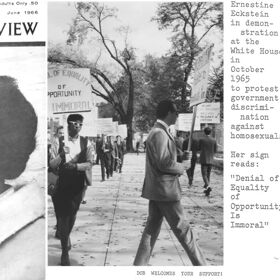 Black lesbian Ernestine Eckstein was protesting when most gays thought protests were crazy