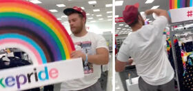 Man punches store’s Pride display and the internet can’t stop laughing at him