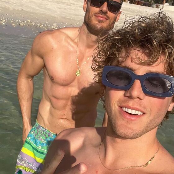 Did Lukas Gage just share a scorching hot boyfriend reveal?