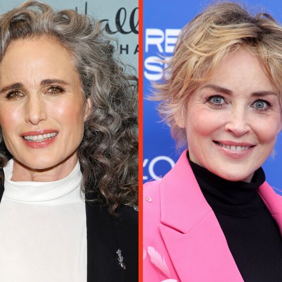 Andie MacDowell spills the tea on Sharon Stone meeting gay guys on this popular dating app 