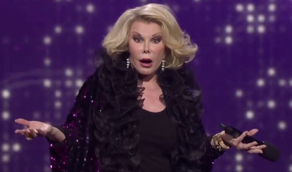 Joan Rivers at her 2013 Just For Laughs gala.