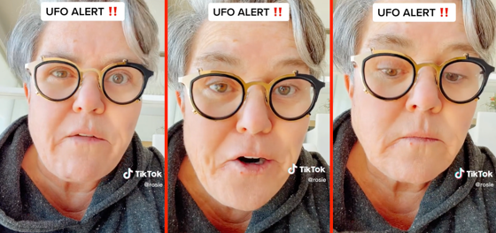 Hey guys, Rosie O'Donnell would like to alert everyone to the fact that we might actually be under alien attack