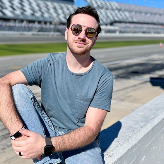 NASCAR racer Zach Herrin is using his rainbow-colored car to fight “Don’t Say Gay” laws