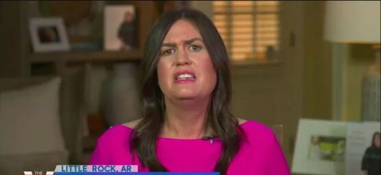 Sarah Huckabee Sanders really doesn’t want you to see this photo of her ahead of tonight’s SOTU rebuttal
