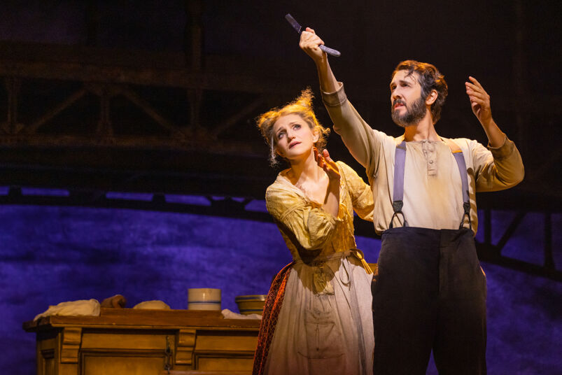 Annaleigh Ashford and Josh Groban in Sweeney Todd on Broadway