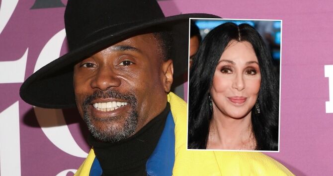 Billy Porter and (inset) Cher