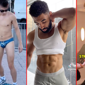 Skateboarding in Speedos, a tip for great service, & a gay soldier’s perfect man