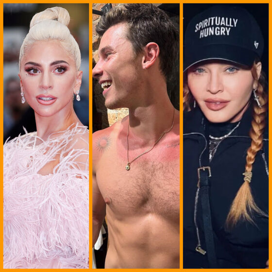 Gaga's lady kiss, Shawn Mendes feels the burn, & Madonna gets “weird” with Queens