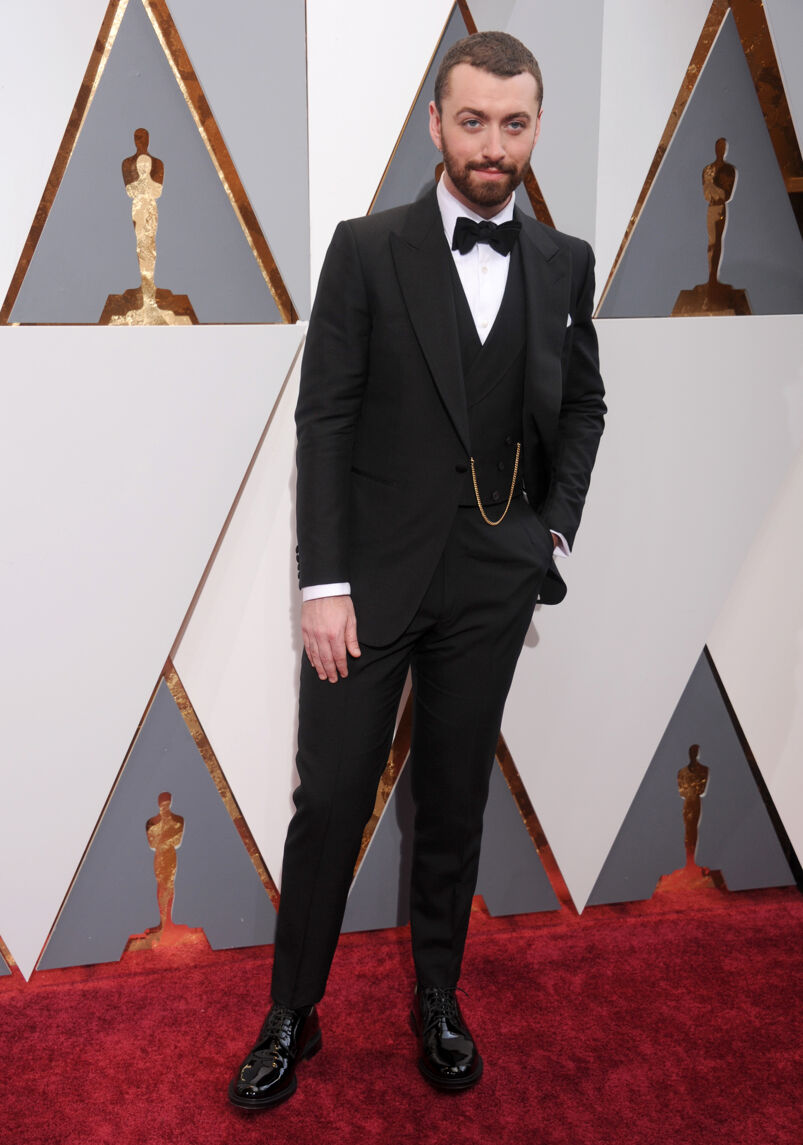 Sam Smith at the 2016 Oscars