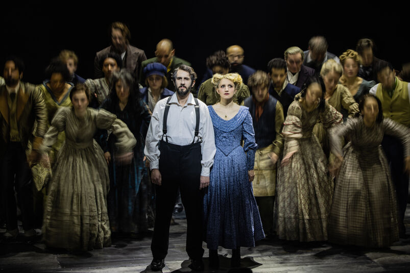 Gosh Groban, Annaleigh Ashford, and the cast of Sweeney Todd