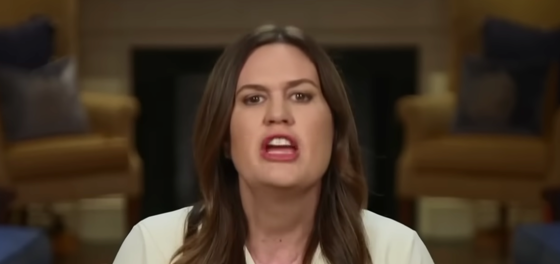 Sarah Huckabee Sanders lodges another assault on LGBTQ+ people & this time her mind is in the toilet