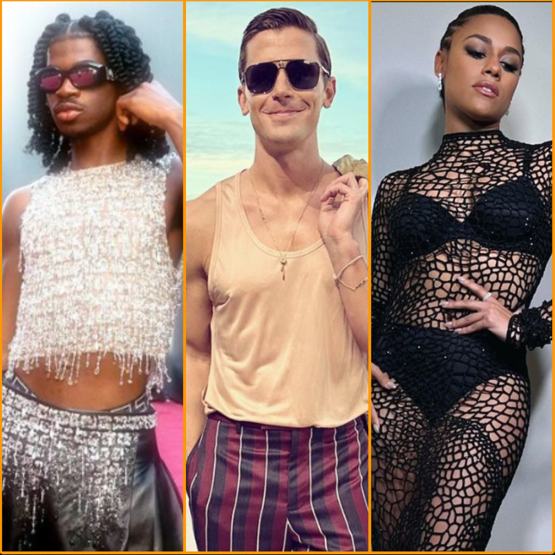 Lil Nas X, Antoni, Porowski, Ariana DeBose at the Versace fashion show