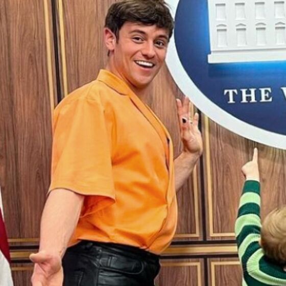 Tom Daley brought leather daddy realness on his recent trip to the White House