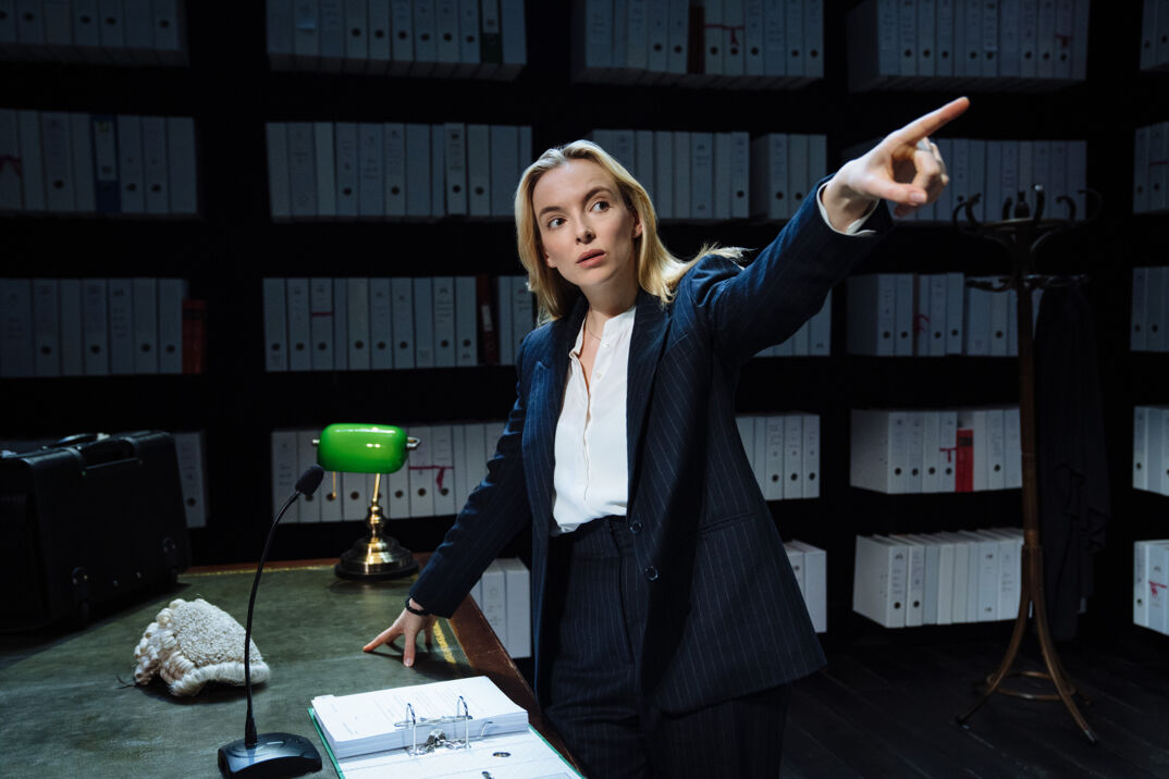Jodie Comer delivers a mind-blowing performance in Suzie Miller's play about a lawyer who survives sexual assault.