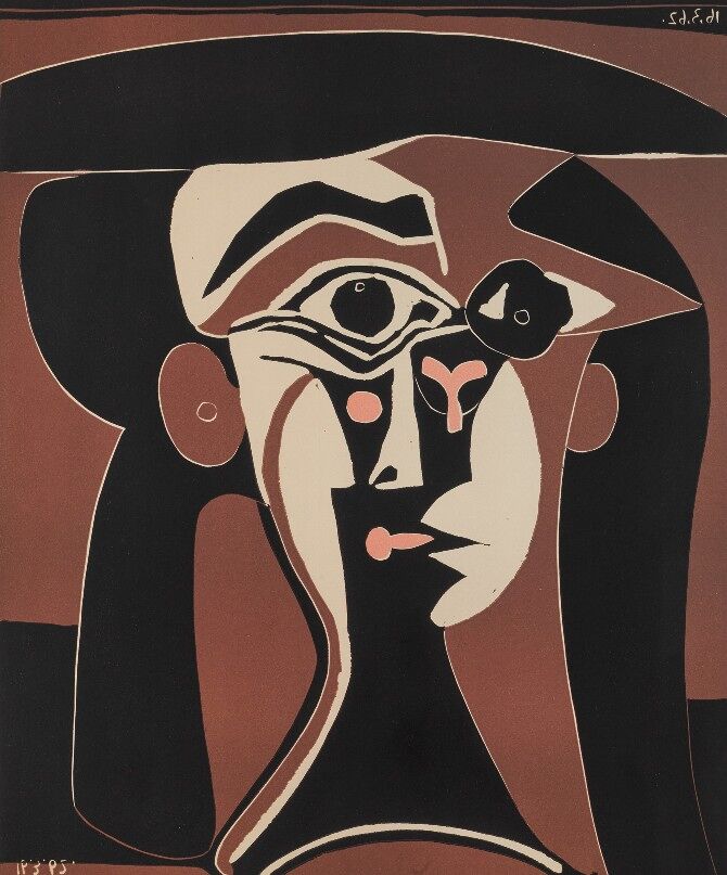 Pablo Picasso, Jaqueline au Chapeau Noir (1962)