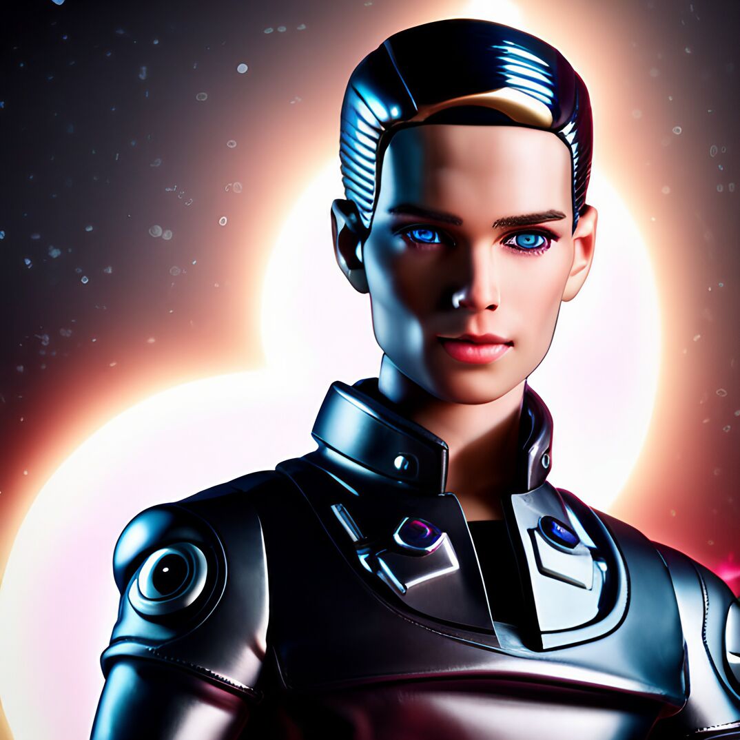 ai-generated image of "gay cyborg Ken doll"
